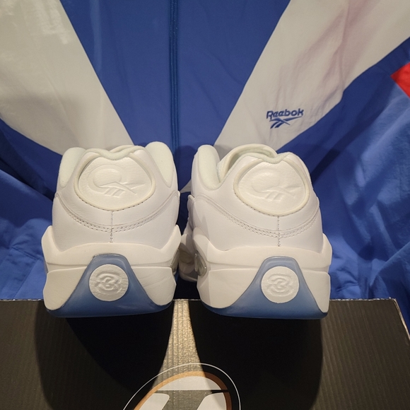 Mens Reebok Question Low White size 12 - Picture 4 of 9